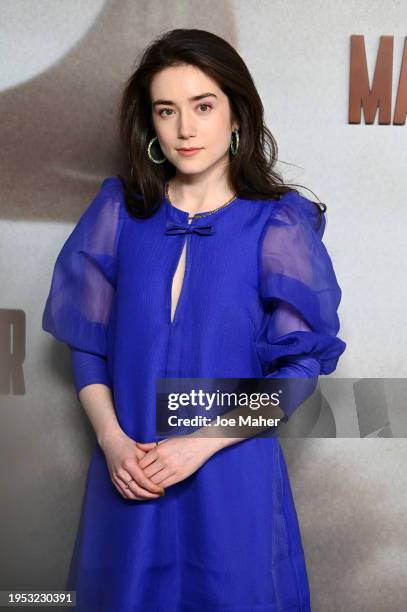 Emma Canning attends the UK Premiere of "Masters Of The Air" at Picturehouse Central on January 22, 2024 in London, England.