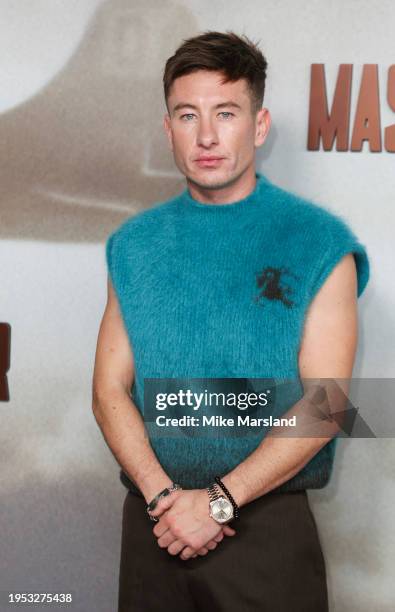 Barry Keoghan attends the UK Premiere of "Masters Of The Air" at Picturehouse Central on January 22, 2024 in London, England.