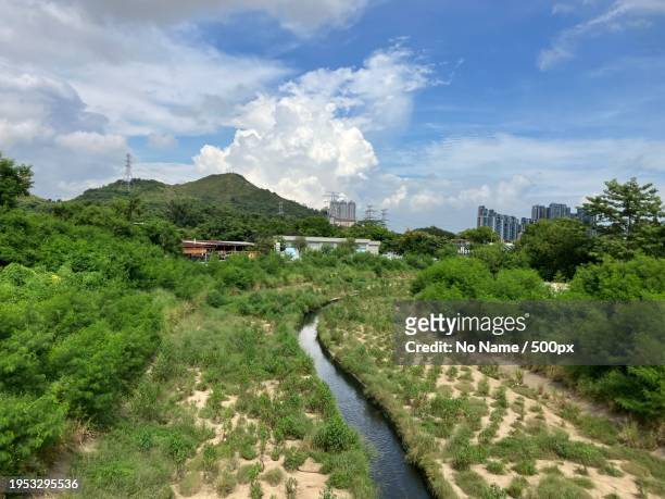 scenic view of landscape against sky,hong kong - hong kong community 個照片及圖片檔