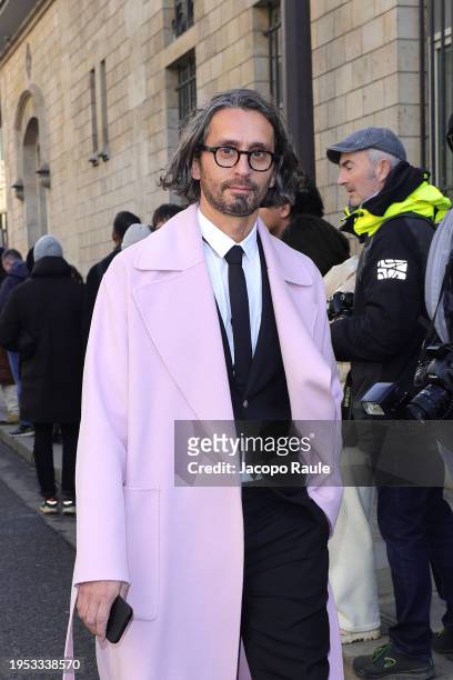 Simone Marchetti attends the Christian Dior Haute Couture Spring/Summer 2024 show as part of Paris Fashion Week on January 22, 2024 in Paris, France.
