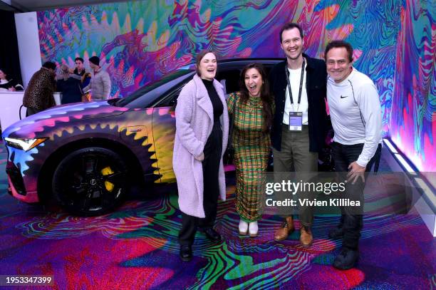 Amanda Shoffner, Julia Piker, Charles Humenry, and Michael Todd attend the ASCAP Music Cafe and ASCAP Screen Time hosted by Acura at the Acura House...