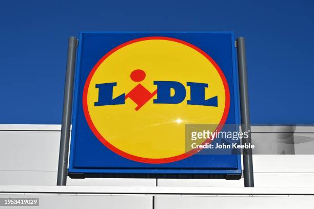 General exterior view of a Lidl supermarket on January 18, 2024 in Southend, United Kingdom.