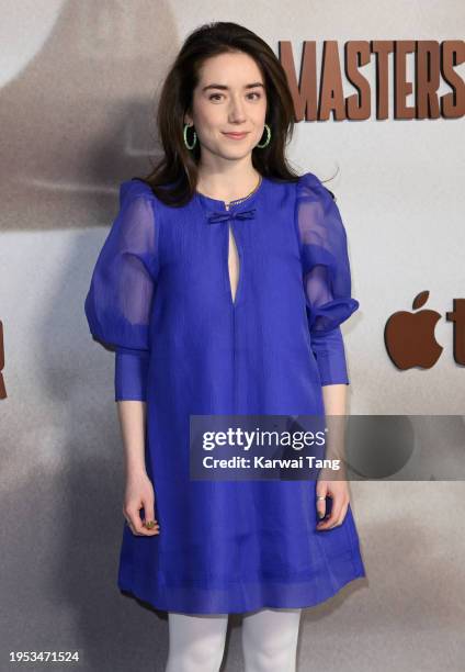 Emma Canning attends the UK Premiere of "Masters Of The Air" at Picturehouse Central on January 22, 2024 in London, England.