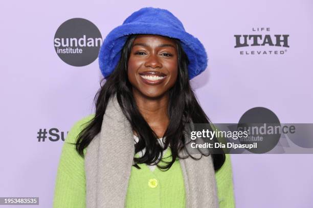 Lorelle Lynch attends the "Hit Man" Premiere during the 2024 Sundance Film Festival at Eccles Center Theatre on January 22, 2024 in Park City, Utah.