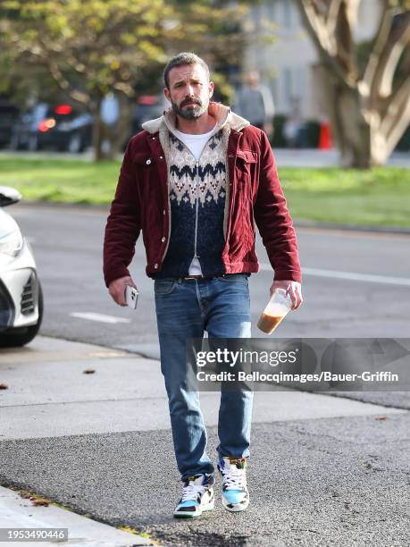 Ben Affleck is seen on January 25, 2024 in Los Angeles, California.