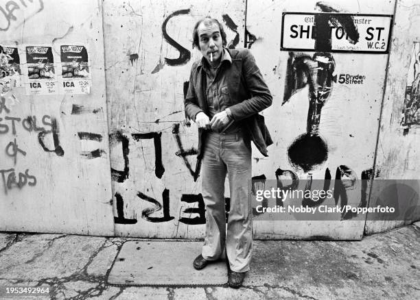 British dramatist and screenwriter Barrie Keeffe in London, England, circa 1977.