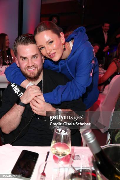 Adrian Louis and Joelina Drews during the BMW Charity Gala "the perfect runway" benefit to "Tribute to Bambi " foundation at BMW Welt on January 25,...