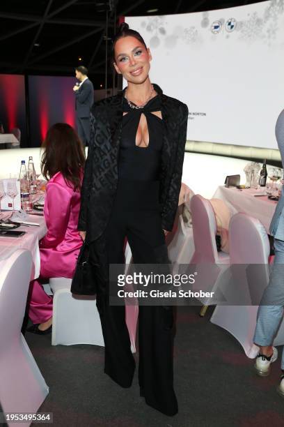 Model Liliana Matthaeus during the BMW Charity Gala "the perfect runway" benefit to "Tribute to Bambi " foundation at BMW Welt on January 25, 2024 in...