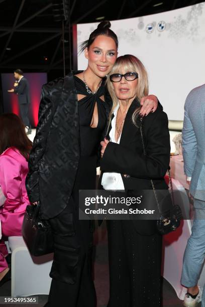 Model Liliana Matthaeus and her mother Lana Nova during the BMW Charity Gala "the perfect runway" benefit to "Tribute to Bambi " foundation at BMW...