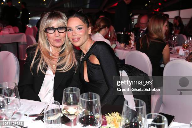 Model Liliana Matthaeus and her mother Lana Nova attends the BMW Charity Gala "the perfect runway" benefit to "Tribute to Bambi " foundation at BMW...