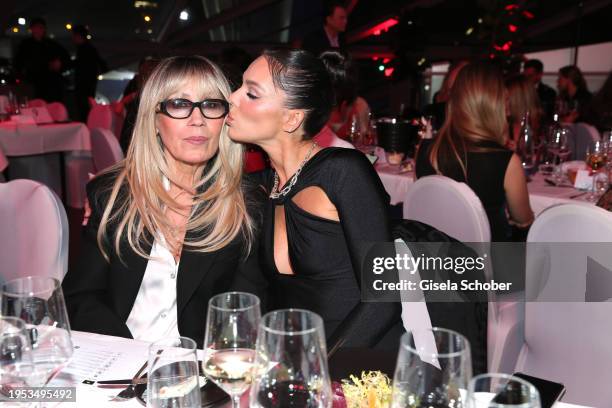 Model Liliana Matthaeus and her mother Lana Nova during the BMW Charity Gala "the perfect runway" benefit to "Tribute to Bambi " foundation at BMW...