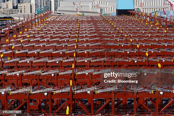 Container Cellular Guide Cell guides on the Ane Maersk, an A.P. Moller-Maersk A/S ...