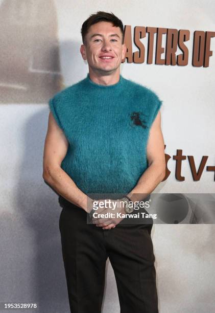 Barry Keoghan attends the UK Premiere of "Masters Of The Air" at Picturehouse Central on January 22, 2024 in London, England.