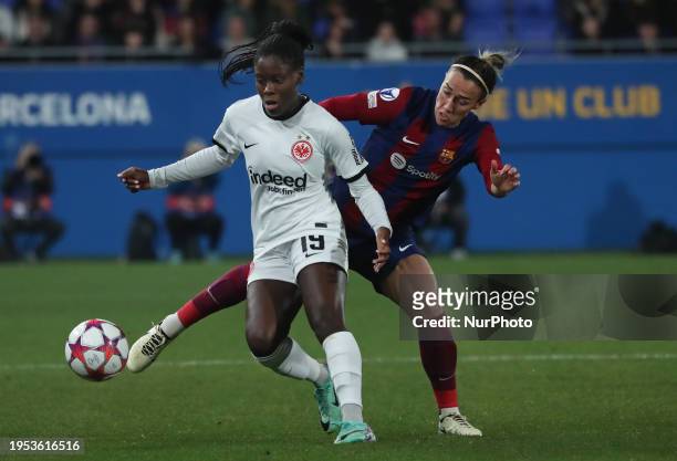 Nicole Anyomi and Lucy Bronze are playing in the match between FC Barcelona and Eintracht Frankfurt for week 5 of the UEFA Women's Champions League...