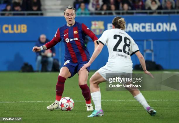 Lucy Bronze and Barbara Dunst are playing in the match between FC Barcelona and Eintracht Frankfurt for week 5 of the UEFA Women's Champions League...