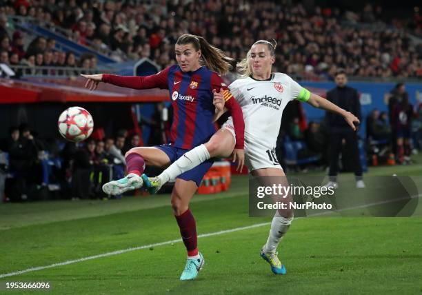 Patri Guijarro and Laura Freigang are playing in the match between FC Barcelona and Eintracht Frankfurt for week 5 of the UEFA Women's Champions...