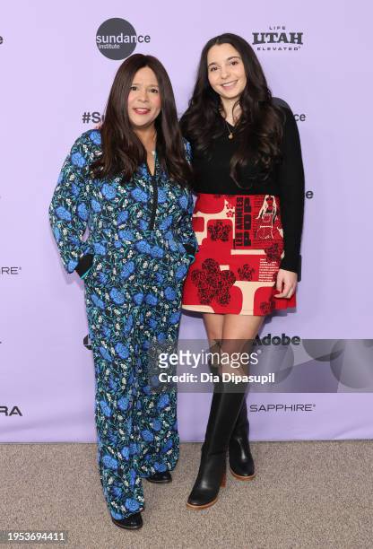 Jessica Sarowitz and Sarah Sarowitz attend the "Will & Harper" Premiere during the 2024 Sundance Film Festival at Eccles Center Theatre on January...