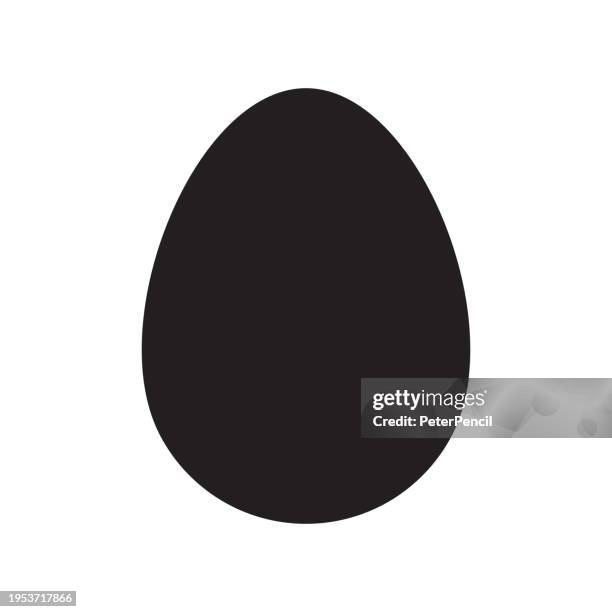 bildbanksillustrationer, clip art samt tecknat material och ikoner med egg vector shape. isolated on white background - eggs