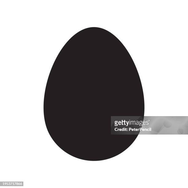 egg vector shape. isolated on white background - egg stock illustrations