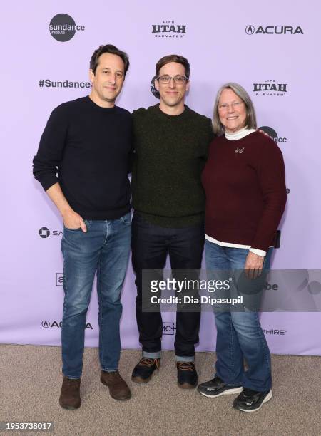 Director, Josh Greenbaum and family attend the "Will & Harper" Premiere during the 2024 Sundance Film Festival at Eccles Center Theatre on January...
