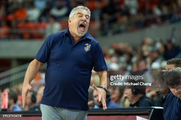 Head coach Bruce Pearl of the Auburn Tigers during their game against the Mississippi Rebels at Neville Arena on January 20, 2024 in Auburn, Alabama.