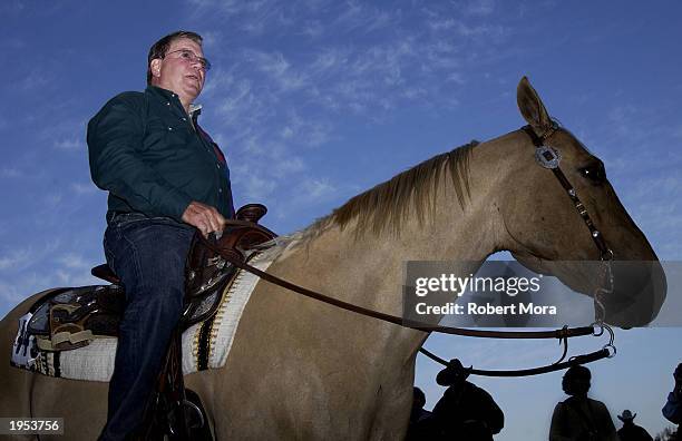 Actor William Shatner attends the 13th Annual Hollywood Charity Horse Show at Burbank Equestrian Center on April 26, 2003 in Burbank, California.