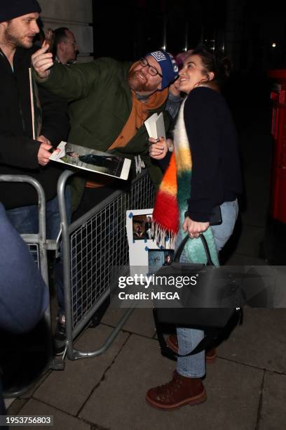 Vicky McClure is seen arriving at BBC Radio on January 26, 2024 in London, United Kingdom.