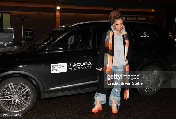 Andra Day attends the 2024 Sundance Film Festival on January 22, 2024 in Park City, Utah.