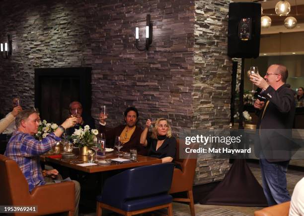 Col Needham speaks during the IMDb, WIF, and Entertainment Weekly Dinner Party at RIME at The St. Regis Deer Valley on January 22, 2024 in Park City,...