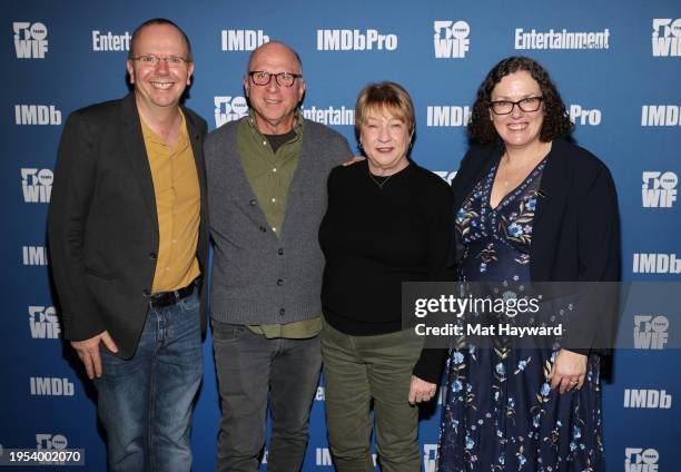 Col Needham, Bob Berney, Jeanne Berney and Karen Needham attend the IMDb, WIF, and Entertainment Weekly Dinner Party at RIME at The St. Regis Deer...