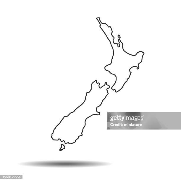 279 Political Map Of New Zealand Stock Photos High Res Pictures And New Zealand Map 
