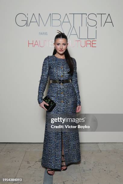 Alexandra Pereira attends the Giambattista Valli Haute Couture Spring/Summer 2024 show as part of Paris Fashion Week on January 22, 2024 in Paris,...