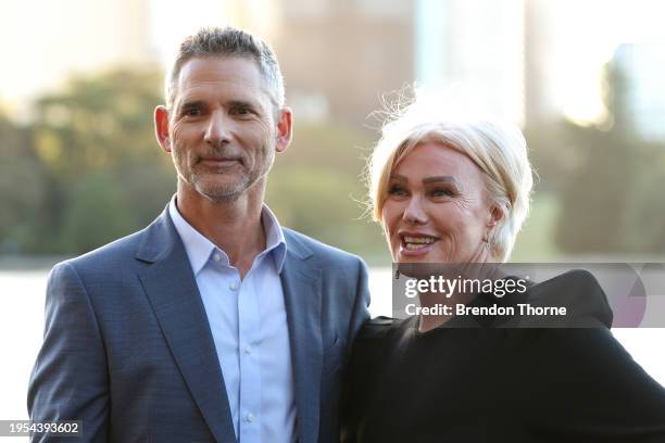 Eric Bana and Deborra-Lee Furness attend the Sydney premiere of "Force of Nature: The Dry 2" on January 23, 2024 in Sydney, Australia.