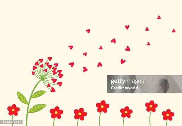 flower background . - wind flower stock illustrations