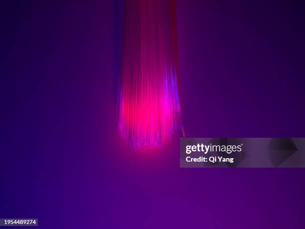 close-up of optical fiber - digital twin stock pictures, royalty-free photos & images