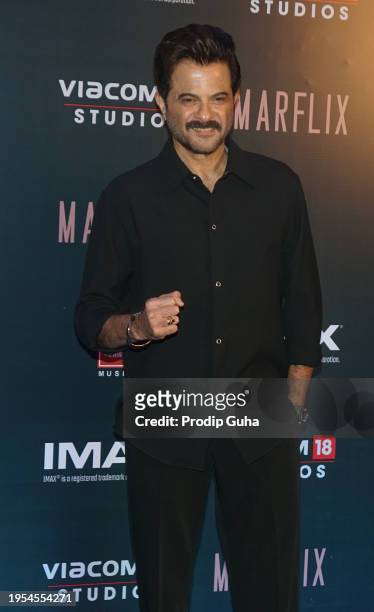 Anil Kapoor attends the 'Fighter' film photocall on January 23, 2024 in Mumbai, India.
