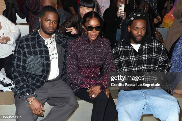 Dave Free, Naomi Campbell and Kendrick Lamar attend the Chanel Haute Couture Spring/Summer 2024 show as part of Paris Fashion Week on January 23,...