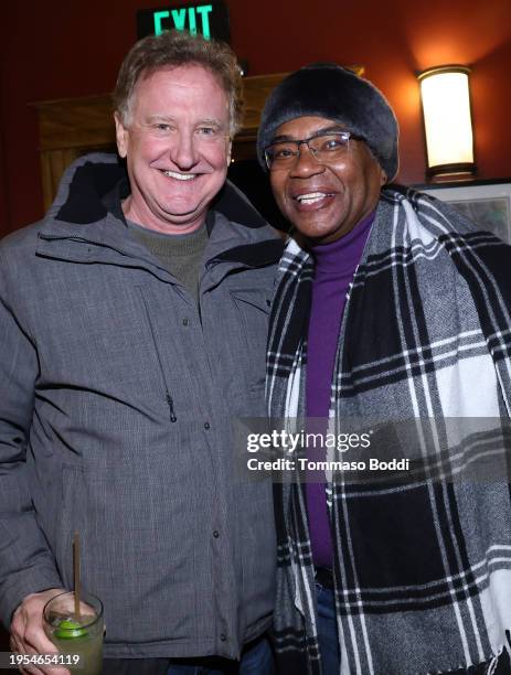 John Sloss and Georg Stanford Brown attend Netflix's 'Hit Man' Sundance Film Festival premiere on January 22, 2024 in Park City, Utah.