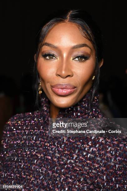 Naomi Campbell attends the Chanel Haute Couture Spring/Summer 2024 show as part of Paris Fashion Week on January 23, 2024 in Paris, France.