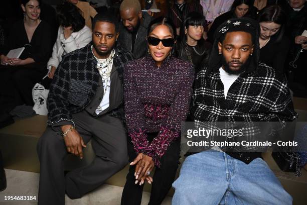 Dave Free, Naomi Campbell and Kendrick Lamar attend the Chanel Haute Couture Spring/Summer 2024 show as part of Paris Fashion Week on January 23,...