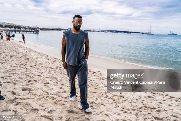 Singer and musician Fally Ipupa is photographed for Paris Match during the 76th Cannes film festival on May 17, 2023 in Cannes, France.