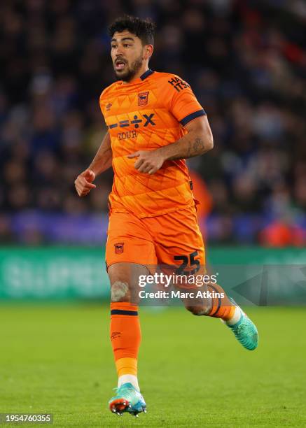 Massimo Luongo of Ipswich Town during the Sky Bet Championship match between Leicester City and Ipswich Town at The King Power Stadium on January 22,...