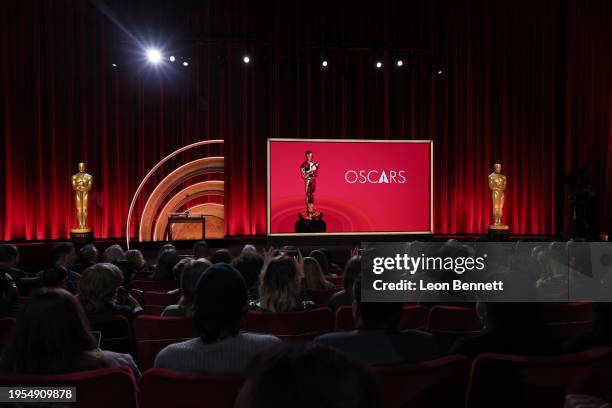 General atmosphere at the 96th Oscars Nominations Announcement at Samuel Goldwyn Theater on January 23, 2024 in Beverly Hills, California.