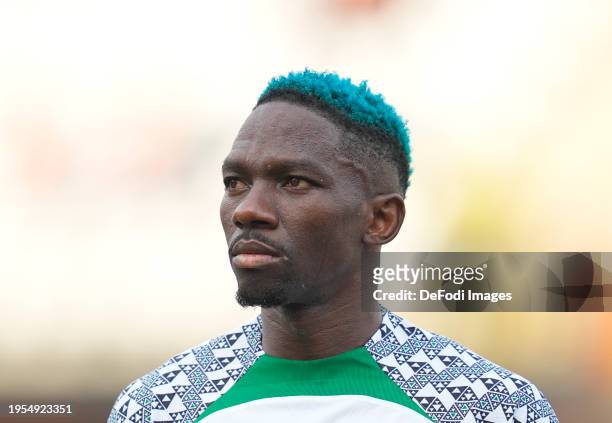 Kenneth Josiah Omeruo of Nigeria prior to the TotalEnergies CAF Africa Cup of Nations group stage match between Guinea-Bissau and Nigeria at Stade...