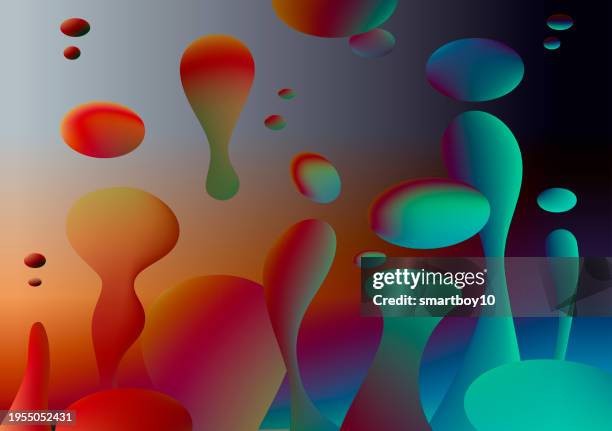 lava lamp background - lava flowing stock illustrations