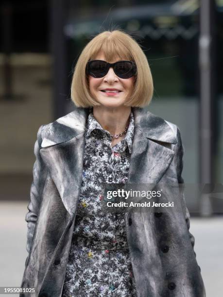 Anna Wintour attends the Chanel Haute Couture Spring/Summer 2024 show as part of Paris Fashion Week on January 23, 2024 in Paris, France.