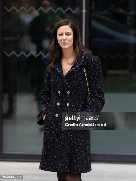 Anna Mouglalis attends the Chanel Haute Couture Spring/Summer 2024 show as part of Paris Fashion Week on January 23, 2024 in Paris, France.