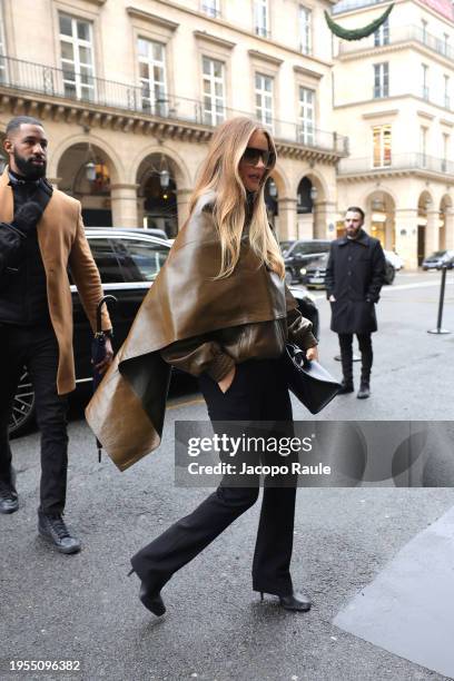 Rosie Huntington-Whiteley is seen during the Haute Couture Spring/ Summer 2024 as part of Paris Fashion Week on January 23, 2024 in Paris, France.