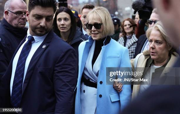 Jean Carroll is seen on January 25, 2024 in New York City.