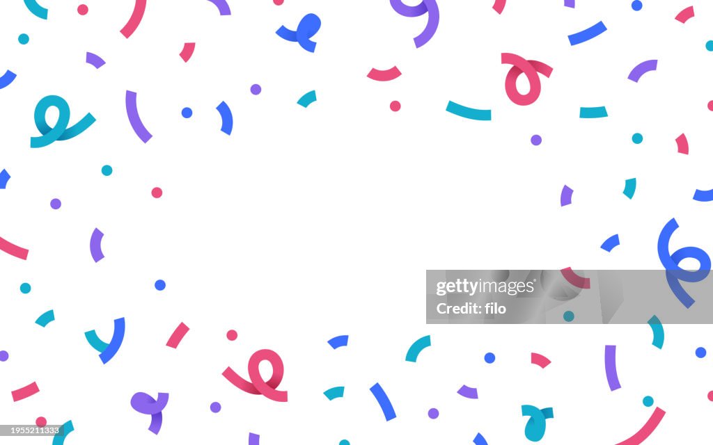 Celebration Confetti Abstract Background